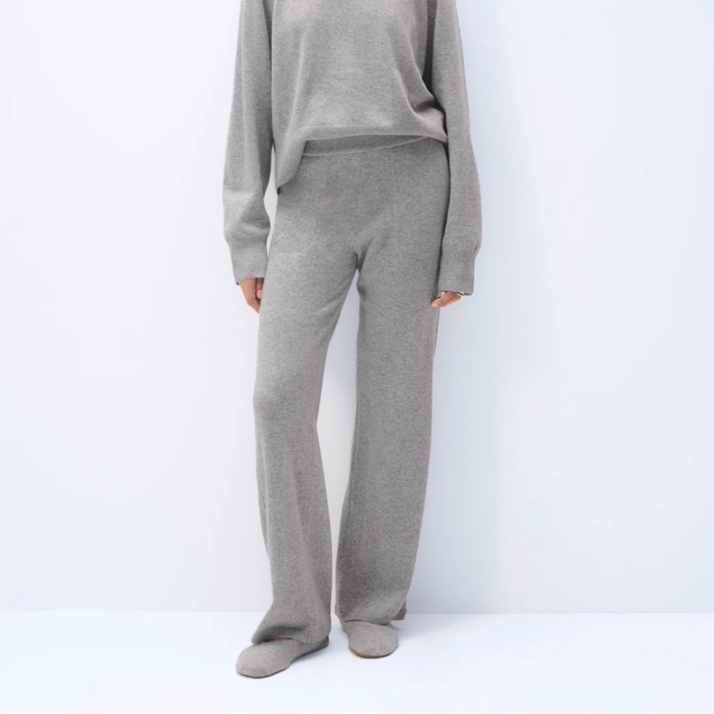 WHITE & WARREN Cashmere Wide Leg Pant